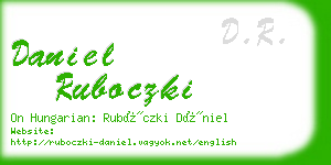 daniel ruboczki business card